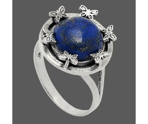 Lapis Lazuli Ring size-9.5 EXR03769 R-1716, 12x12 mm