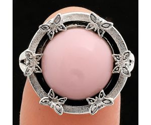 Pink Opal Ring size-7 EXR03779 R-1716, 12x12 mm