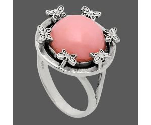 Pink Opal Ring size-7 EXR03779 R-1716, 12x12 mm