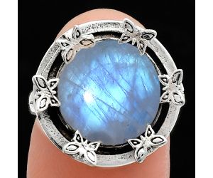 Rainbow Moonstone Ring size-7 EXR03789 R-1716, 12x12 mm