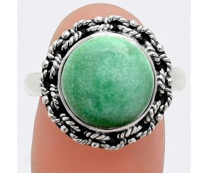 Utah Variscite Ring size-9.5 EXR03816 R-1266, 12x12 mm