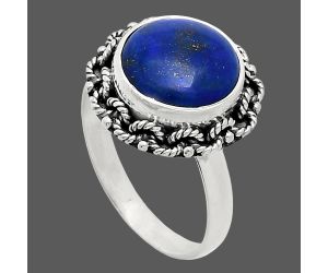 Lapis Lazuli Ring size-9 EXR03819 R-1266, 12x12 mm