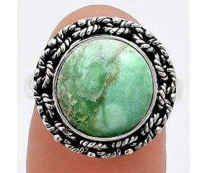 Utah Variscite Ring size-8 EXR03826 R-1266, 12x12 mm