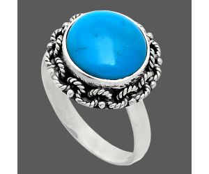 Sleeping Beauty Turquoise Ring size-9.5 EXR03828 R-1266, 12x12 mm