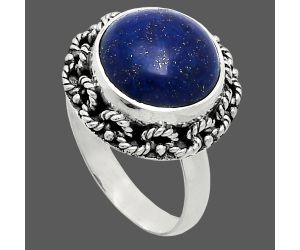 Lapis Lazuli Ring size-7 EXR03832 R-1266, 12x12 mm