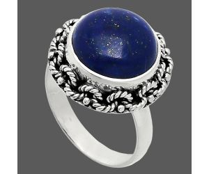 Lapis Lazuli Ring size-7 EXR03833 R-1266, 12x12 mm