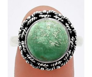 Utah Variscite Ring size-9.5 EXR03834 R-1266, 12x12 mm