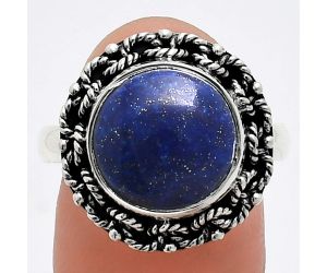 Lapis Lazuli Ring size-9.5 EXR03835 R-1266, 12x12 mm