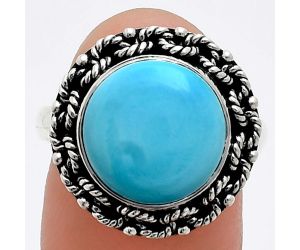 Sleeping Beauty Turquoise Ring size-8 EXR03845 R-1266, 12x12 mm