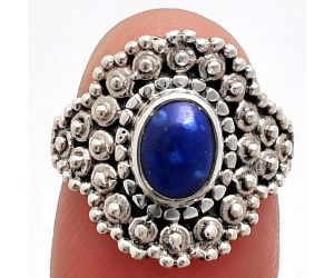 Lapis Lazuli Ring size-6 EXR04127 R-1124, 6x8 mm