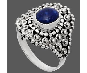 Lapis Lazuli Ring size-6 EXR04127 R-1124, 6x8 mm