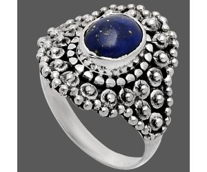 Lapis Lazuli Ring size-7 EXR04130 R-1124, 6x8 mm