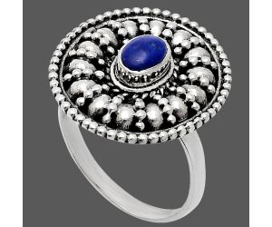 Lapis Lazuli Ring size-8 EXR04193 R-1691, 6x4 mm