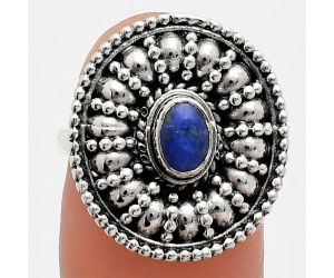 Lapis Lazuli Ring size-6 EXR04194 R-1691, 6x4 mm