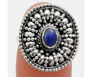 Lapis Lazuli Ring size-6 EXR04195 R-1691, 6x4 mm