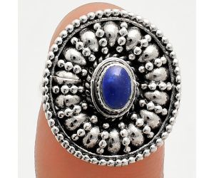 Lapis Lazuli Ring size-6 EXR04198 R-1691, 6x4 mm