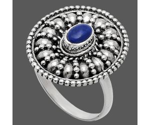 Lapis Lazuli Ring size-8 EXR04199 R-1691, 6x4 mm