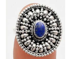 Lapis Lazuli Ring size-7 EXR04200 R-1691, 6x4 mm