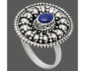 Lapis Lazuli Ring size-7 EXR04200 R-1691, 6x4 mm