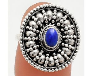 Lapis Lazuli Ring size-6 EXR04201 R-1691, 6x4 mm