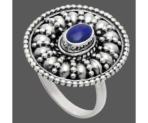 Lapis Lazuli Ring size-6 EXR04201 R-1691, 6x4 mm