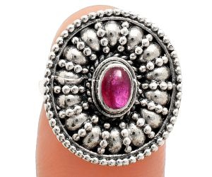 Ruby Glassfield Ring size-6 EXR04219 R-1691, 6x4 mm