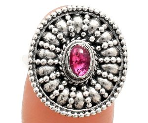 Ruby Glassfield Ring size-8 EXR04222 R-1691, 6x4 mm