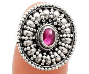 Ruby Glassfield Ring size-6 EXR04224 R-1691, 6x4 mm