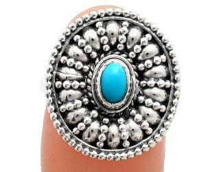 Sleeping Beauty Turquoise Ring size-8.5 EXR04247 R-1691, 6x4 mm