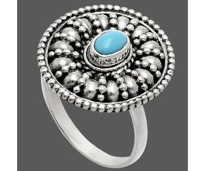 Sleeping Beauty Turquoise Ring size-8.5 EXR04247 R-1691, 6x4 mm