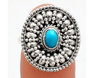 Sleeping Beauty Turquoise Ring size-8.5 EXR04259 R-1691, 6x4 mm