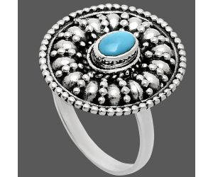 Sleeping Beauty Turquoise Ring size-8.5 EXR04261 R-1691, 6x4 mm