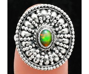 Ethiopian Opal Ring size-7 EXR04268 R-1691, 6x4 mm