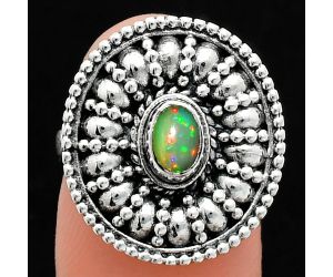 Ethiopian Opal Ring size-6 EXR04271 R-1691, 6x4 mm