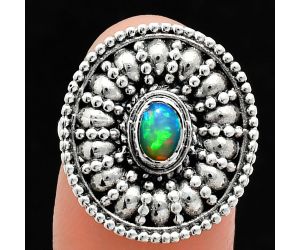 Ethiopian Opal Ring size-7 EXR04279 R-1691, 6x4 mm