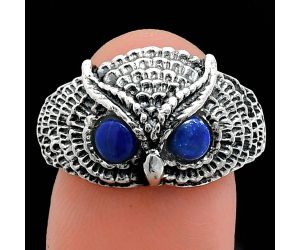 Owl - Lapis Lazuli Ring size-9.5 EXR04427 R-1022, 4x4 mm