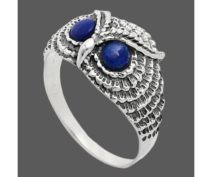 Owl - Lapis Lazuli Ring size-9.5 EXR04427 R-1022, 4x4 mm