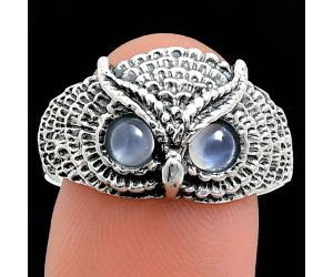 Owl - Srilankan Moonstone Ring size-9.5 EXR04455 R-1022, 4x4 mm