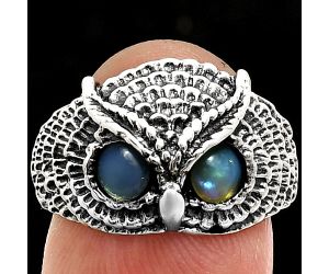 Owl - Ethiopian Opal Ring size-7 EXR04464 R-1022, 4x4 mm