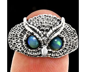 Owl - Ethiopian Opal Ring size-9.5 EXR04470 R-1022, 4x4 mm