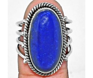 Lapis Lazuli Ring size-7 EXR04489 R-1010, 11x20 mm