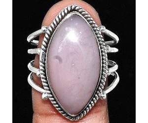 Pink Opal Ring size-9 EXR04500 R-1010, 12x22 mm