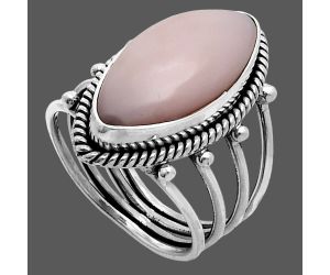 Pink Opal Ring size-7 EXR04502 R-1010, 10x20 mm