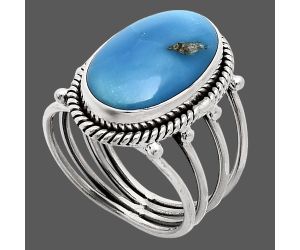 Sleeping Beauty Turquoise Ring size-7 EXR04508 R-1010, 11x17 mm