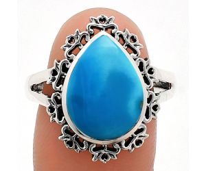 Sleeping Beauty Turquoise Ring size-8.5 EXR04536 R-1114, 11x15 mm