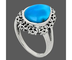 Sleeping Beauty Turquoise Ring size-8.5 EXR04536 R-1114, 11x15 mm