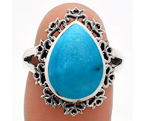 Sleeping Beauty Turquoise Ring size-7 EXR04543 R-1114, 11x15 mm