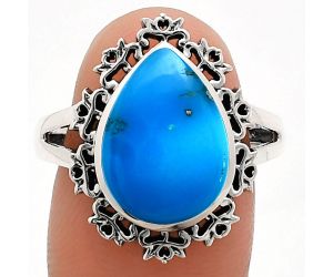 Sleeping Beauty Turquoise Ring size-8.5 EXR04545 R-1114, 11x15 mm