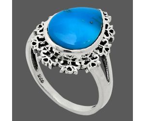 Sleeping Beauty Turquoise Ring size-8.5 EXR04545 R-1114, 11x15 mm