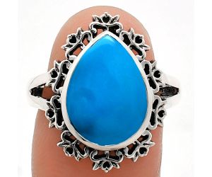 Sleeping Beauty Turquoise Ring size-8 EXR04546 R-1114, 11x15 mm